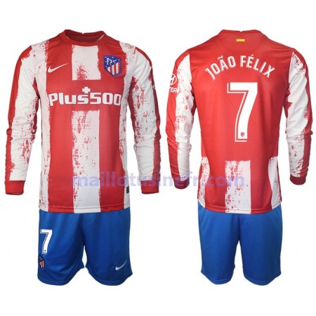 Maillot de Foot Atlético Madrid Joao Felix 7 Domicile 2021-22 Manches Longues - Enfant Maillot de Foot Atlético Madrid Joao Felix 7 Domicile 2021-22 Manches Longues - Enfant
